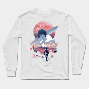 Ukiyo e Squall Long Sleeve T-Shirt